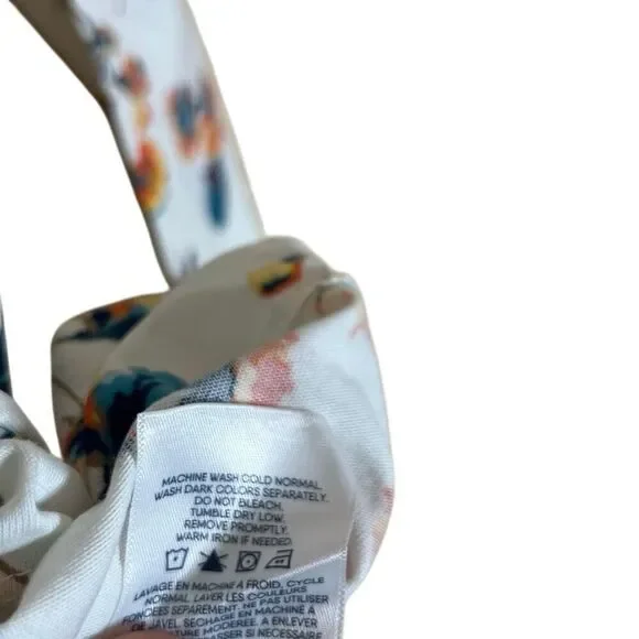 Lands' End Floral Crew Neck 100% Cotton Long Sleeve T-Shirt Multicolor Small - Picture 7 of 8